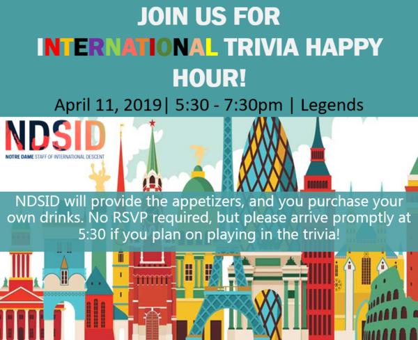 NDSID International Trivia Happy Hour 